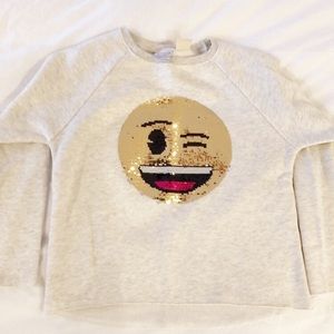 Zara Winking Smile Emoji Sweatshirt Size 11/12